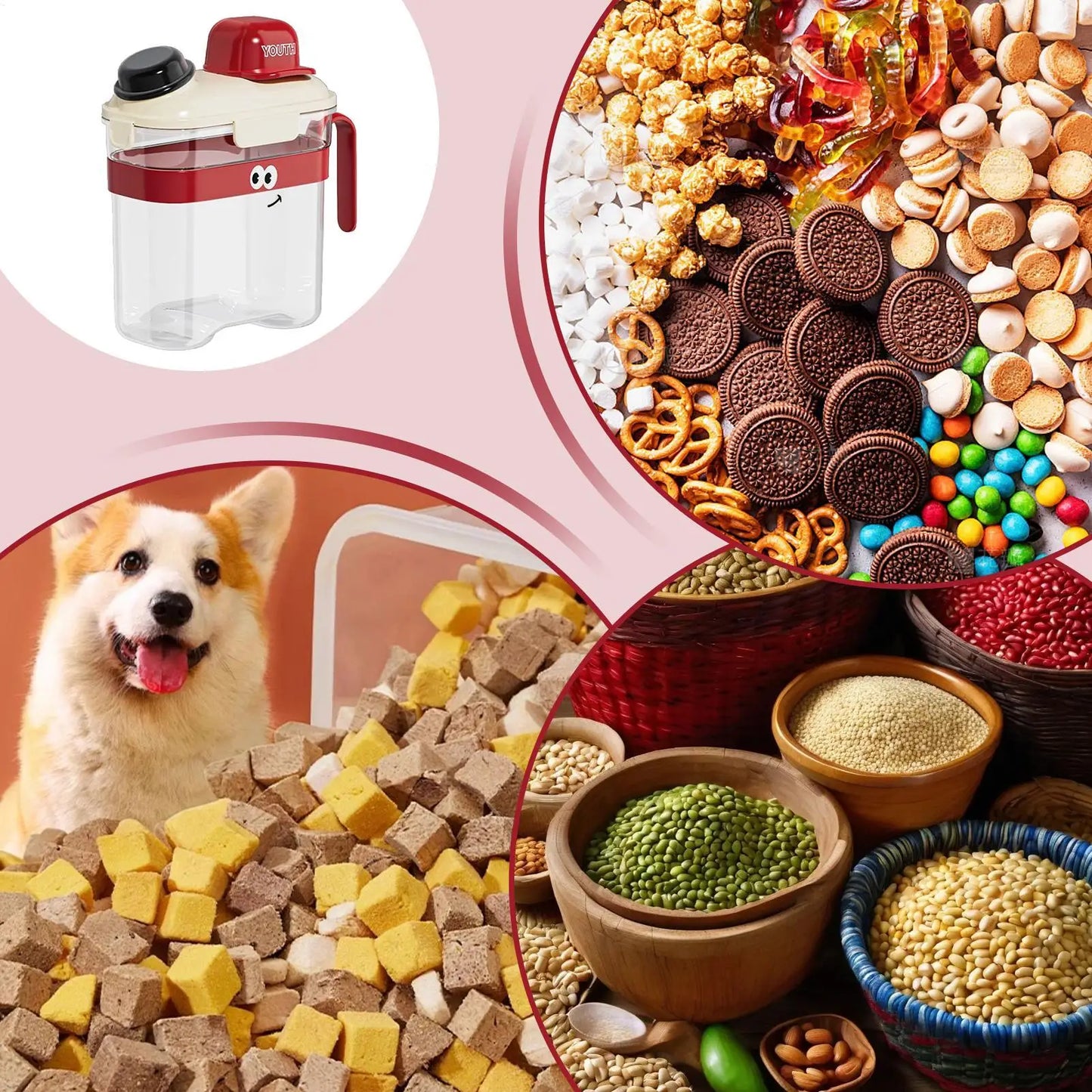 Airtight Pet Food Storage Bin