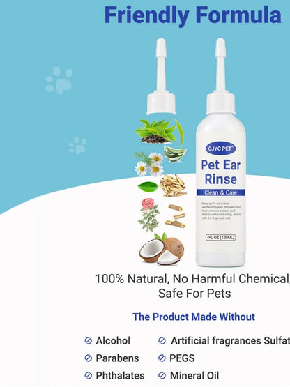 Natural Pet Ear Cleaner Drops
