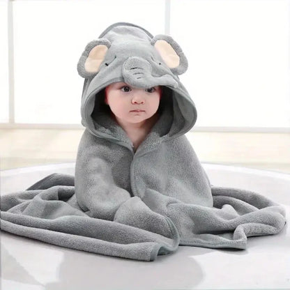 Newborn Hooded Bath Towel Blanket