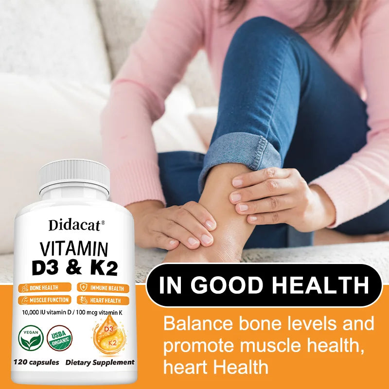 D3 K2 Vitamins for Joint & Muscle Health