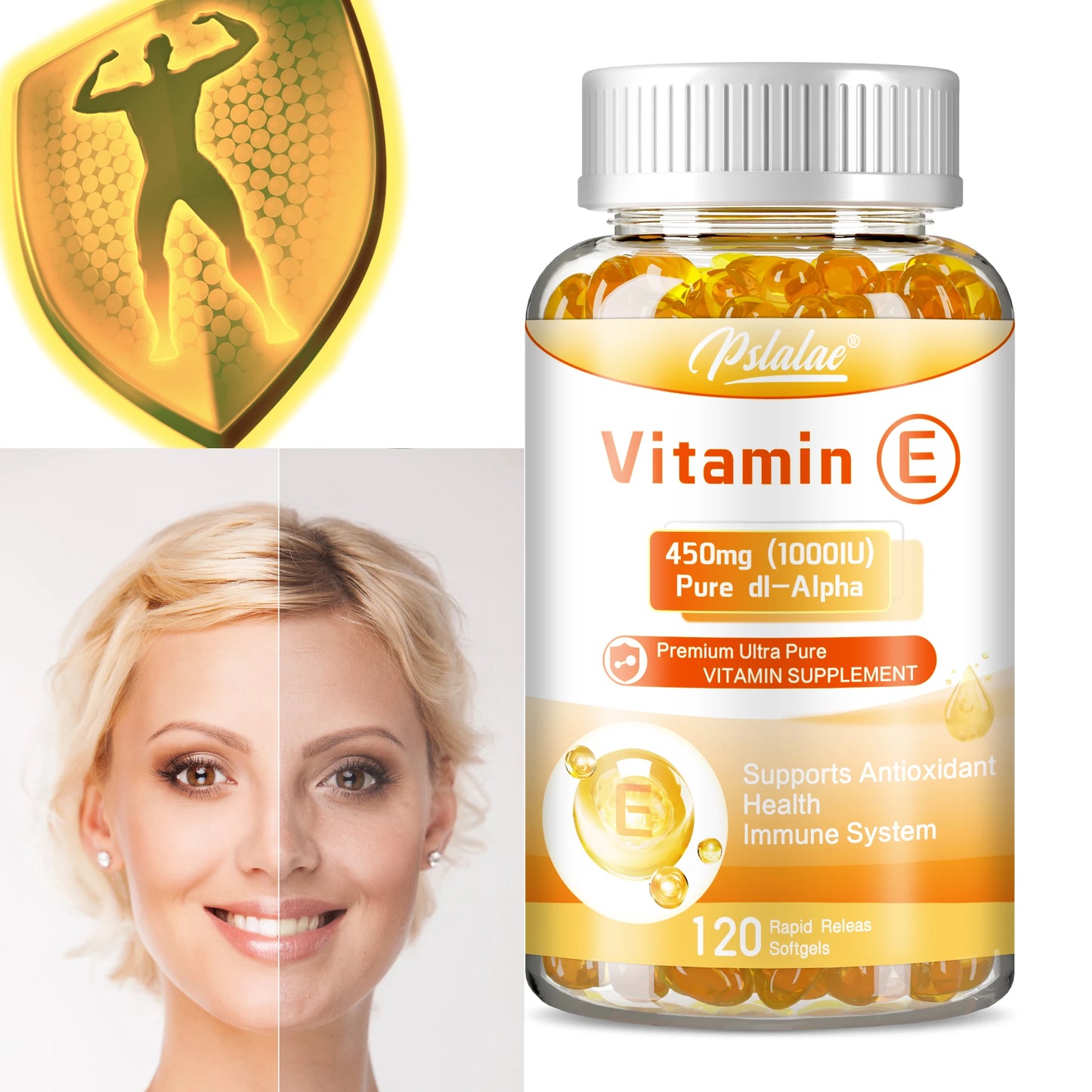 Vitamin E Capsules for Anti-Aging Support