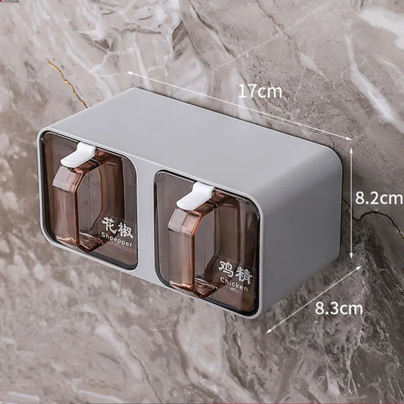 Wall-Mounted Spice Rack Set