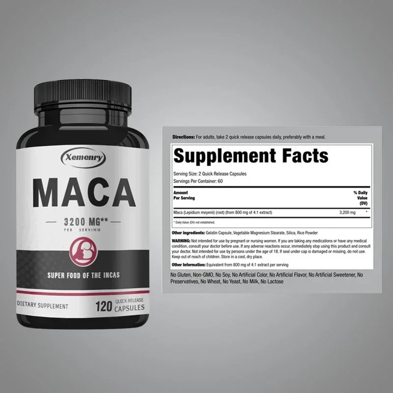 Organic Maca Stamina Support Supplement