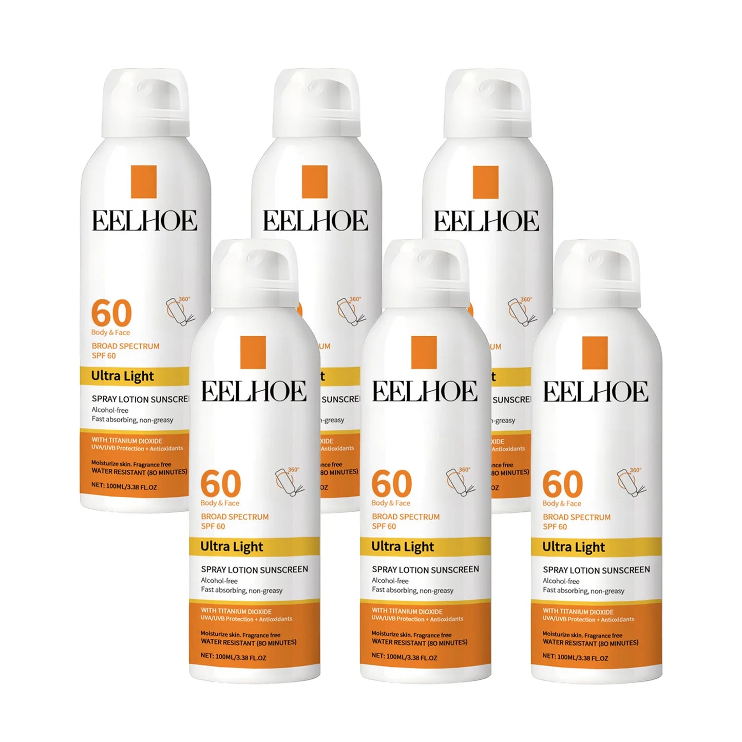 EELHOE Vitamin E Sunscreen Spray for Long-Lasting Skin Protection