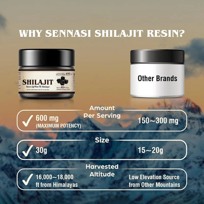 Organic Himalayan Shilajit Energy Resin