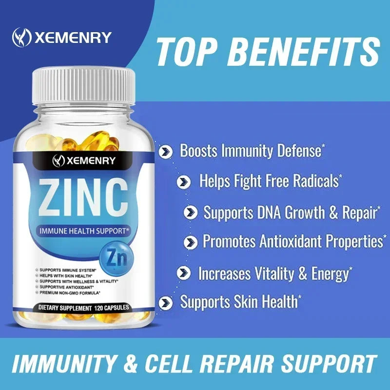 Zinc Hair Skin Immune Capsules