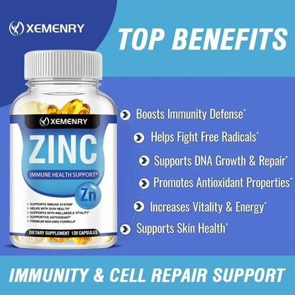 Zinc Hair Skin Immune Capsules