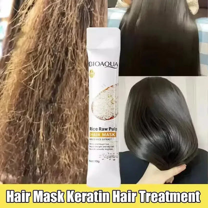 Natural Rice Keratin Hair Repair Mask