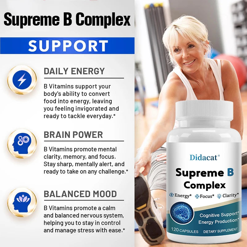 Organic Vitamin B Complex for Stress & Mood