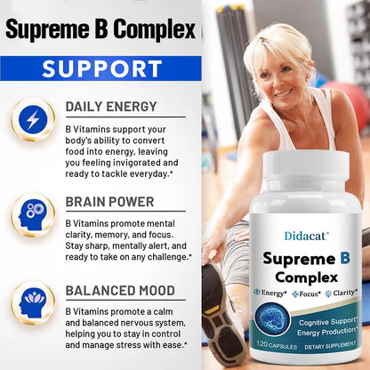 Organic Vitamin B Complex for Stress & Mood