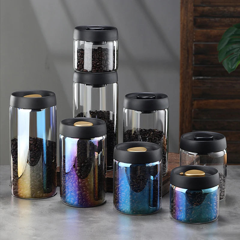 Airtight Coffee Bean Glass Jar