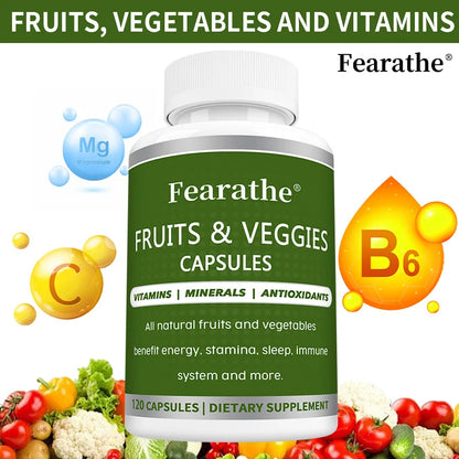 Fruit Vegetable Multivitamin Energy Capsules