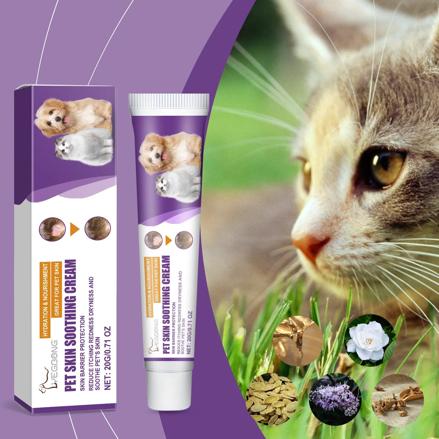 Pet Skin Repair Cream Natural Relief