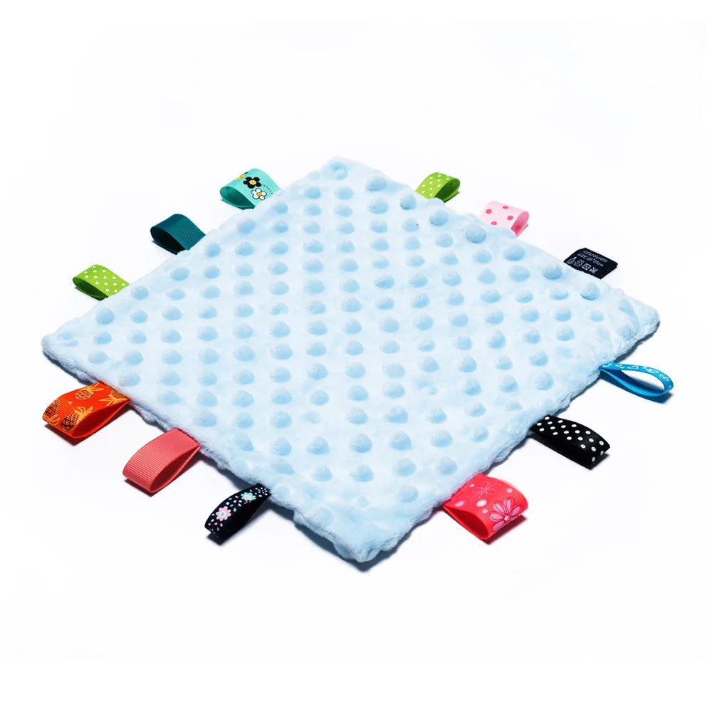 Newborn Comforting Towel Blanket with Taggies