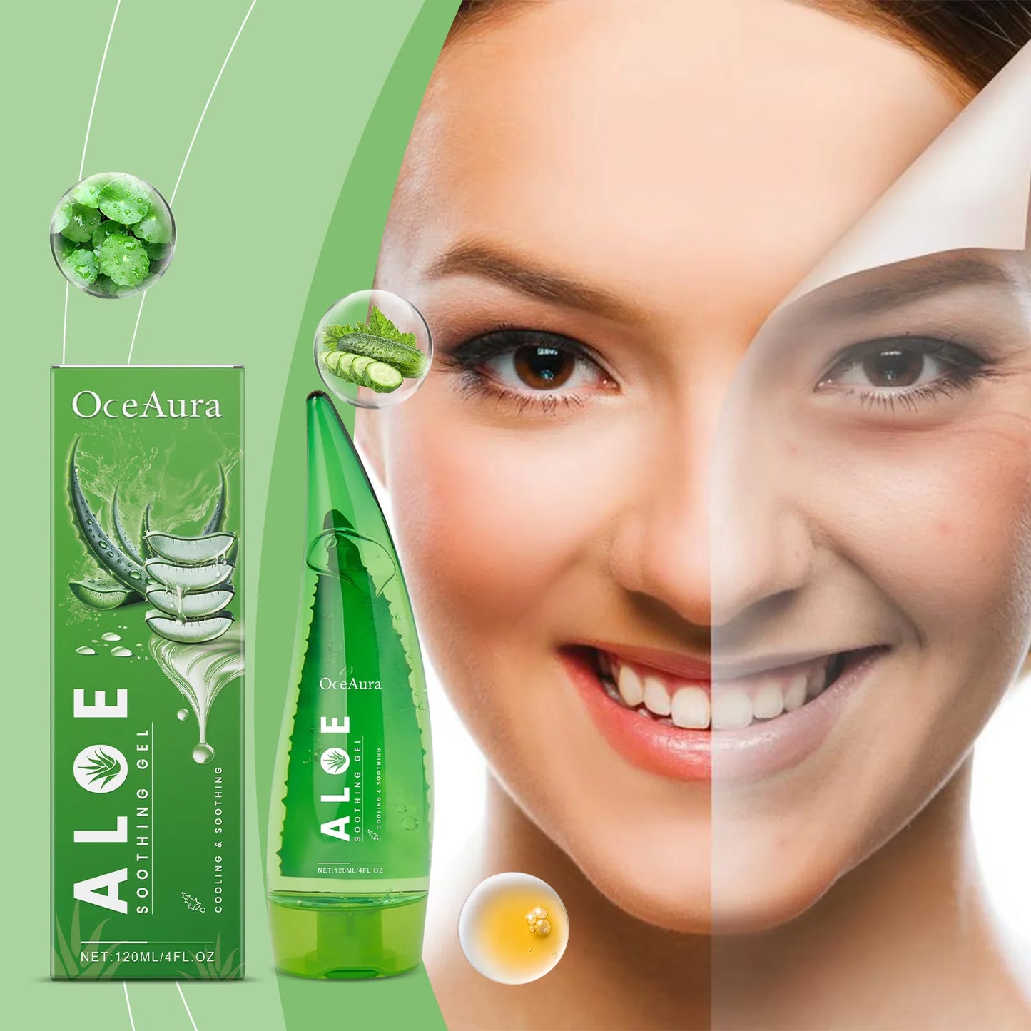 Aloe Vera Gel Moisturizing Acne Treatment