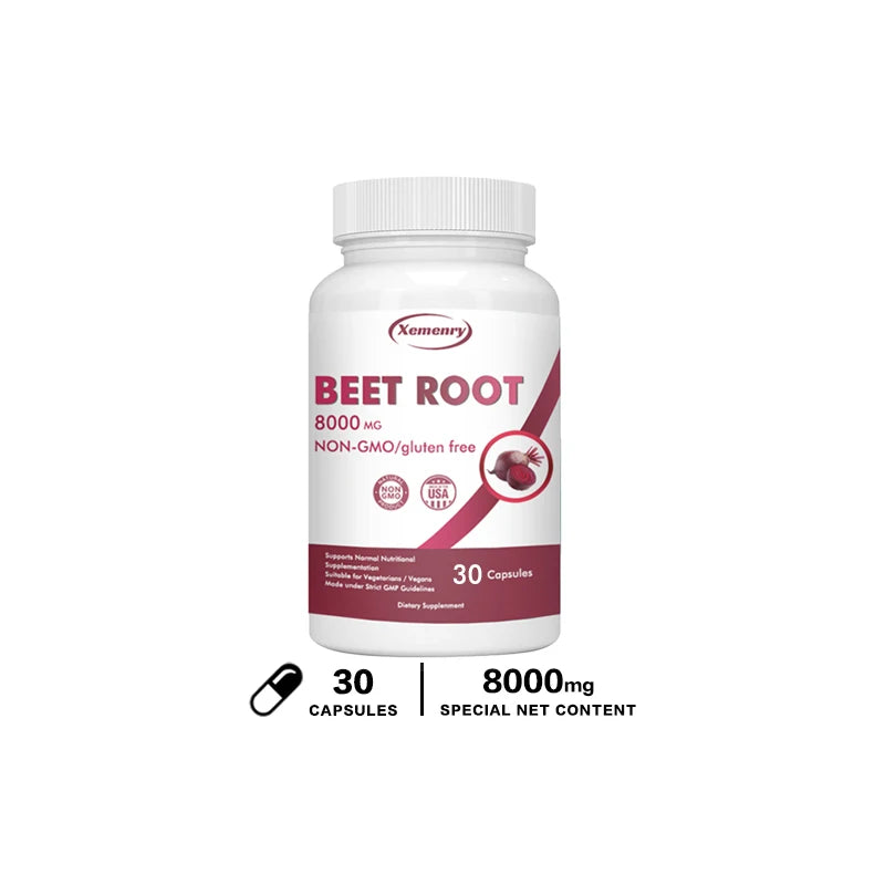 Organic Beetroot Athletic Health Capsules