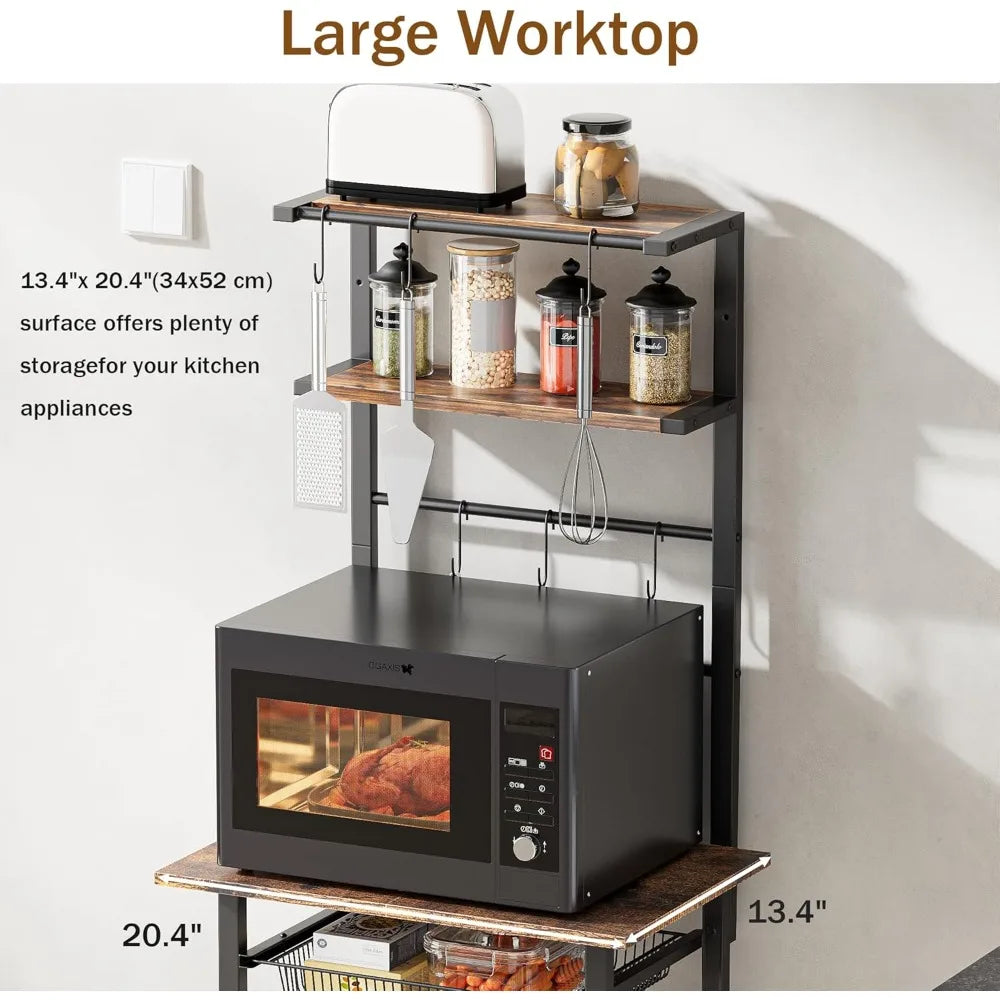 6 Tier Standing Kitchen Storage Rack