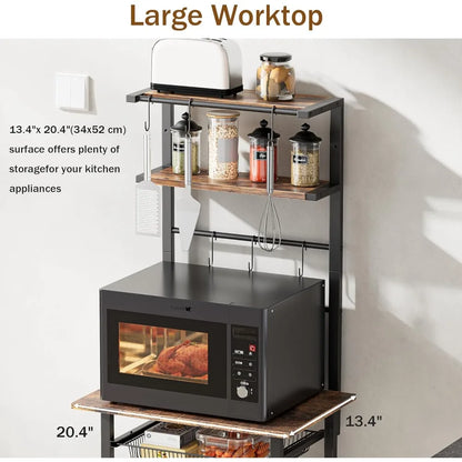 6 Tier Standing Kitchen Storage Rack