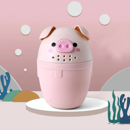 Cute Baby Piggy Shampoo Rinse Cup