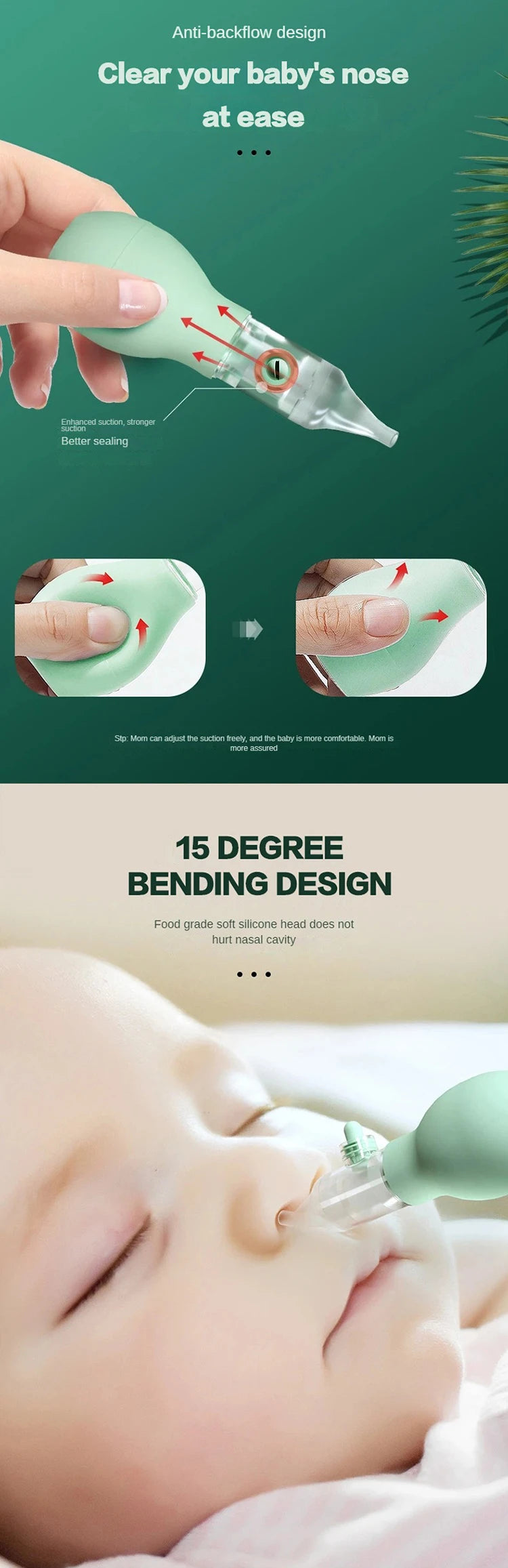 Newborn Silicone Nasal Aspirator