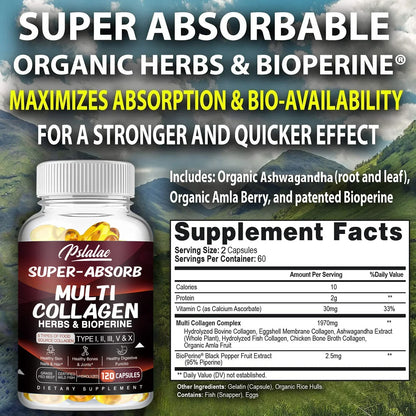 Organic Multi Collagen with Piperine for Absorption