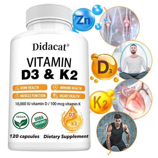D3 K2 Vitamins for Joint & Muscle Health