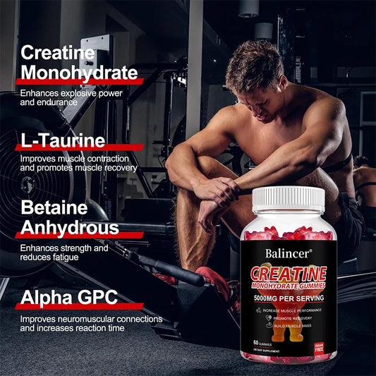 Creatine Monohydrate Gummies Strength Supplement