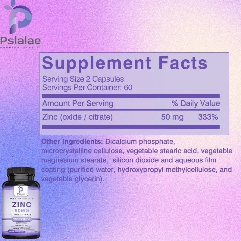 Zinc Immune Energy Support Capsules