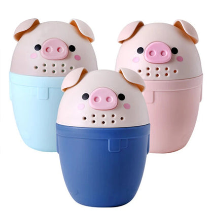 Cute Baby Piggy Shampoo Rinse Cup
