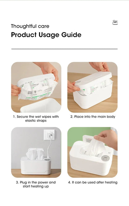 Portable Baby Wipe Warmer with LED Display