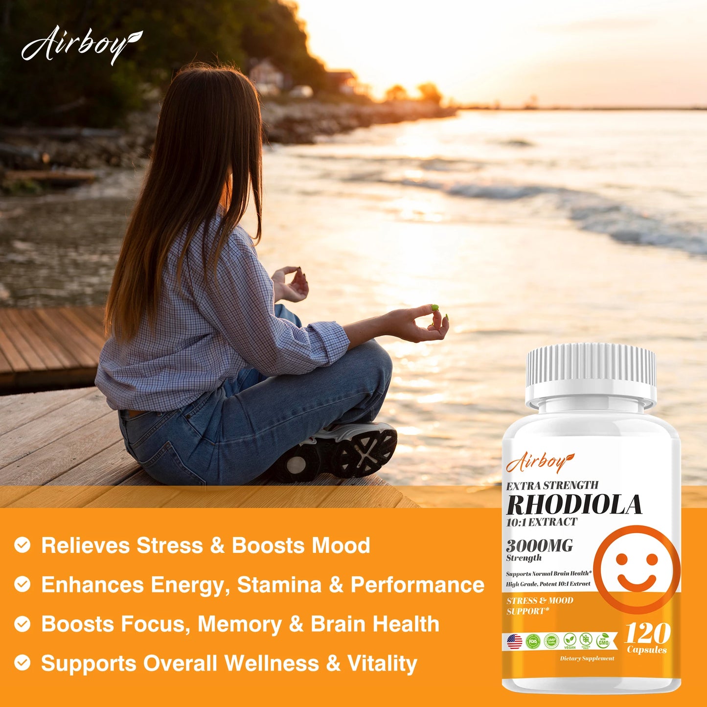 Rhodiola Stress and Energy Capsules