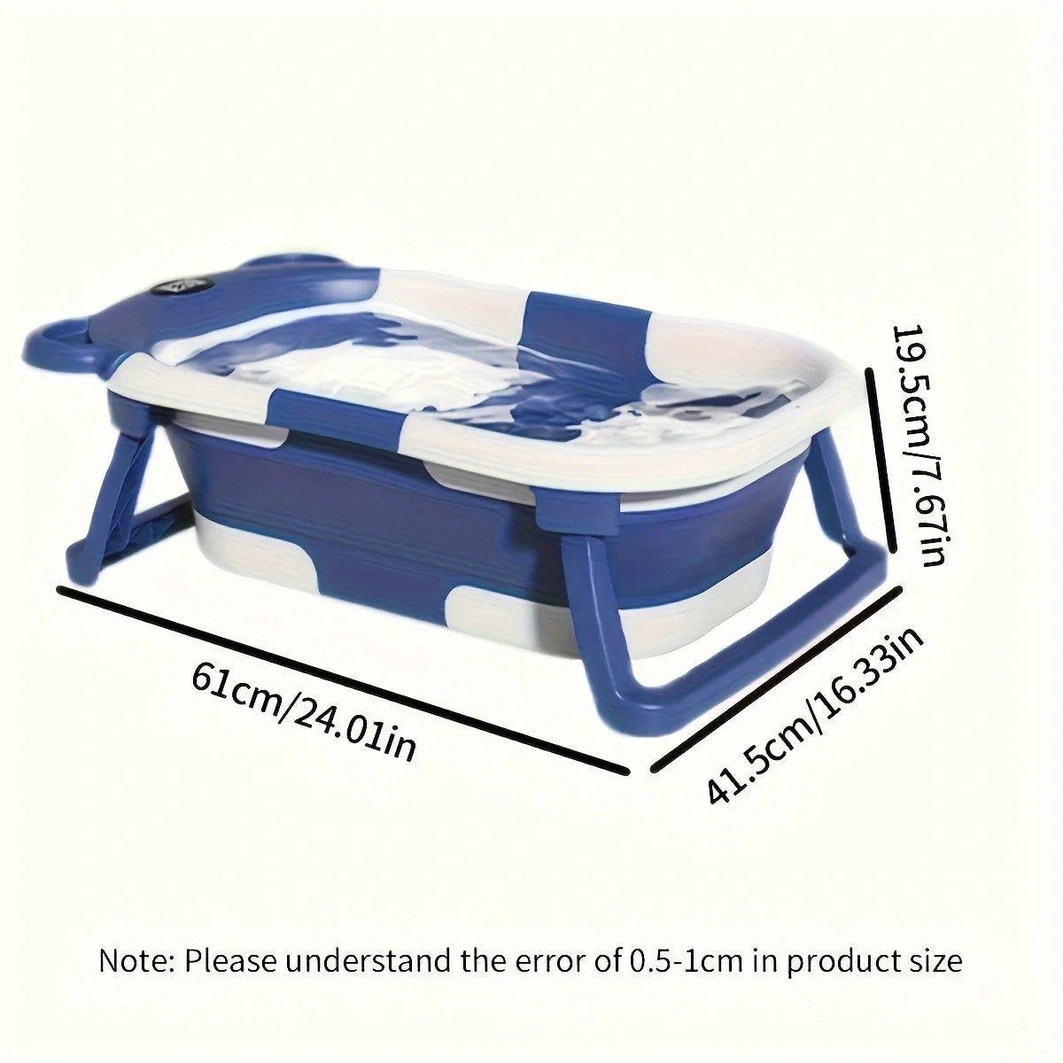 Folding Baby Bath Tub with Cushion