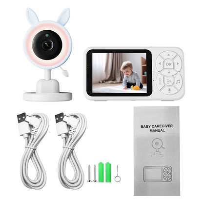 RGB Night Light Baby Monitor with Voice Intercom
