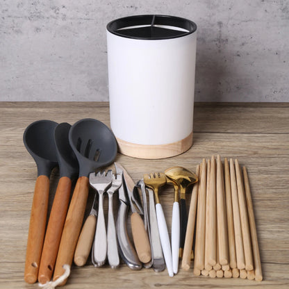 Kitchen Utensil Storage Bucket Holder