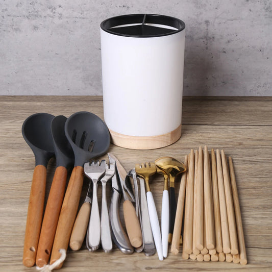 Kitchen Utensil Storage Bucket Holder