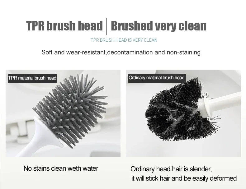 Bathroom Quick Drain Toilet Brush