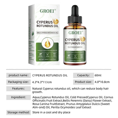 Cyperus Rotundus Oil for Hair Growth and Post-Shave Care