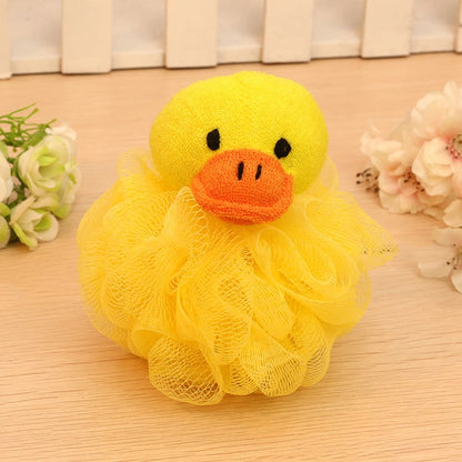 Cartoon Animal Bath Pouf for Kids