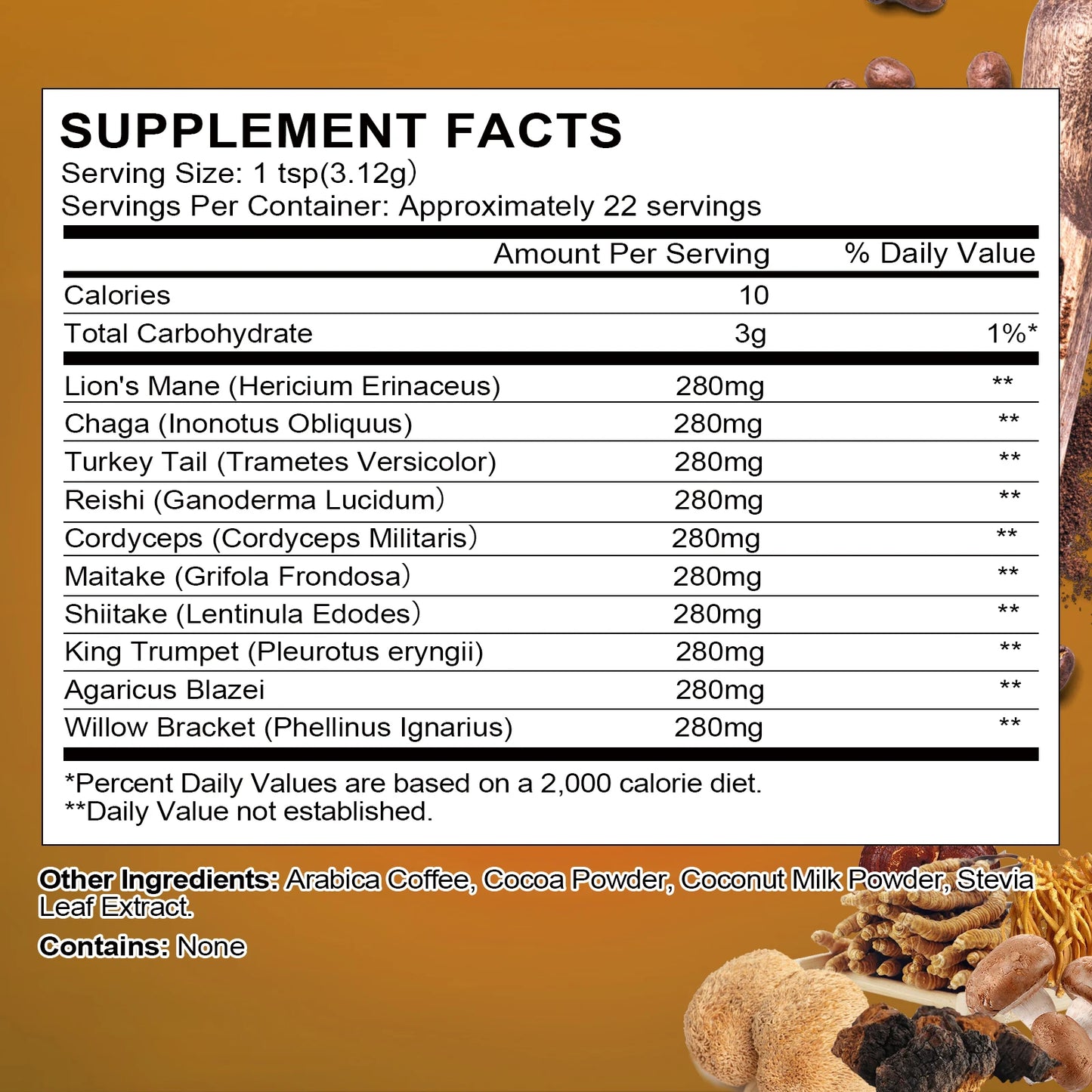 Organic Lion’s Mane Mushroom Coffee