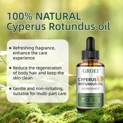 Cyperus Rotundus Oil for Hair Growth and Post-Shave Care