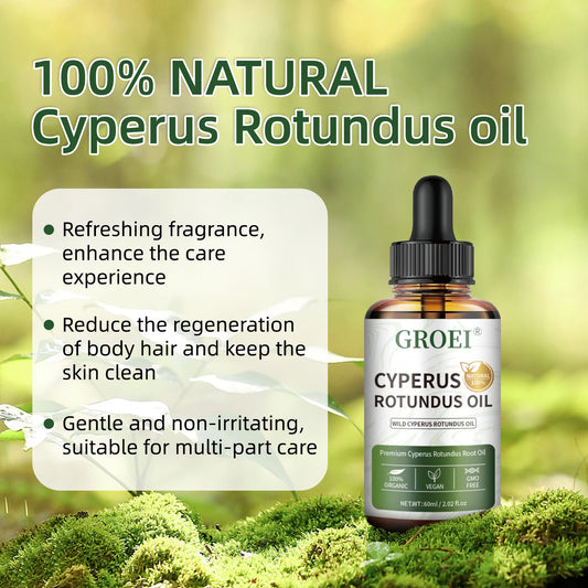 Cyperus Rotundus Oil for Hair Growth and Post-Shave Care