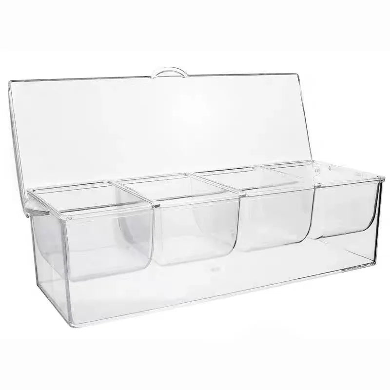 Clear Acrylic Kitchen Seasoning Storage Box