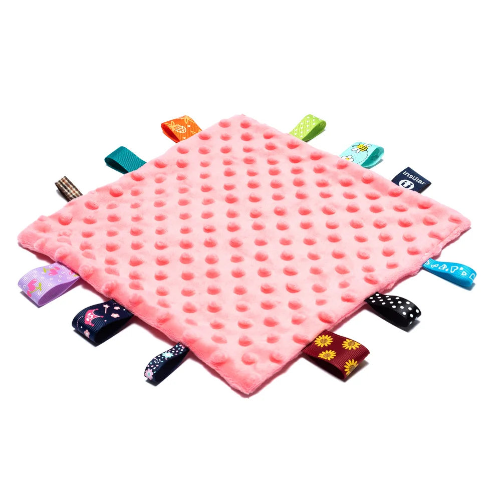 Newborn Comforting Towel Blanket with Taggies