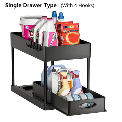 2 Tier Under Sink Storage Rack