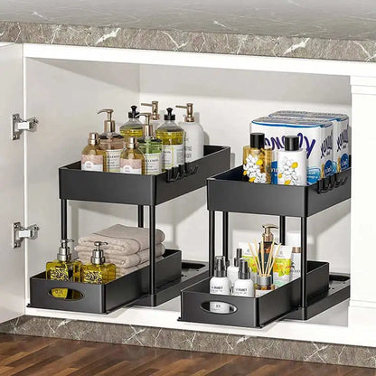 2 Tier Under Sink Storage Rack