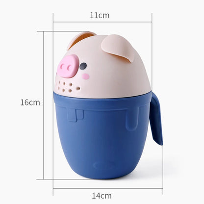 Cute Baby Piggy Shampoo Rinse Cup