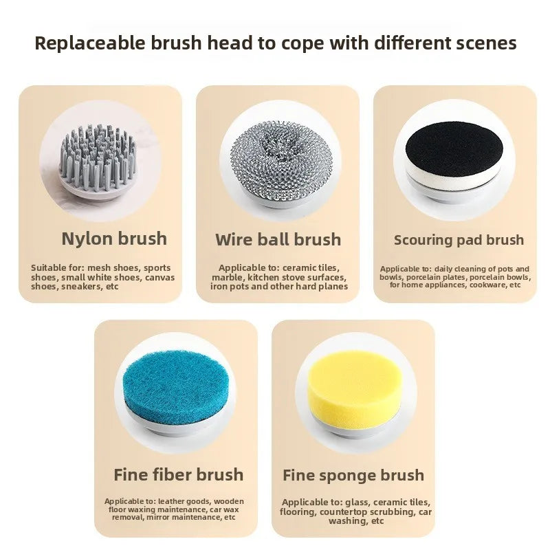 Wireless Household Cleaning Scrubber