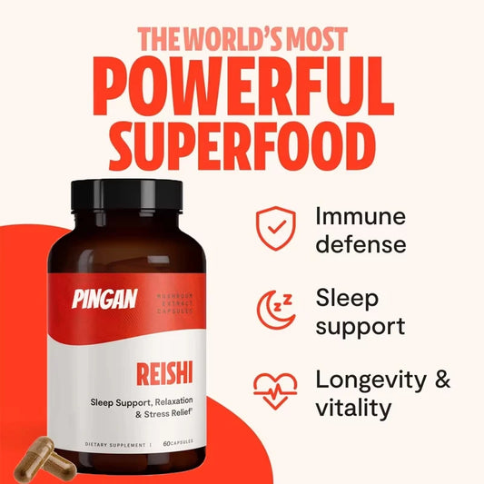 Organic Lingzhi Mushroom Longevity Supplement