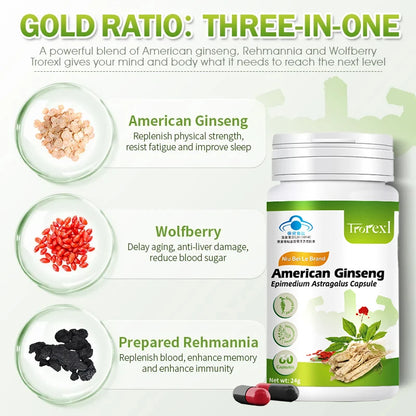 Natural Male Enhancement Ginseng Capsules