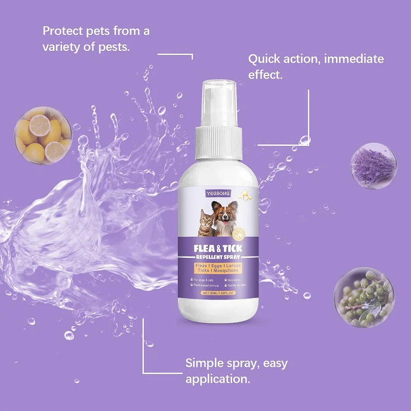Natural Pet Flea Mite Spray
